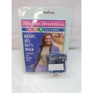 Vtg Weight Watchers Ready Set Walk Pedometer and Walking Guide 1998 NOS Sealed